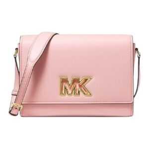MICHAEL MICHAEL KORS Mimi Medium
Leather Messenger Crossbody Bag Powder Blush